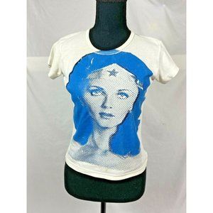 Super Rare Fashion Designer Liz Collins Wonder Woman T-shirt Early 2000's